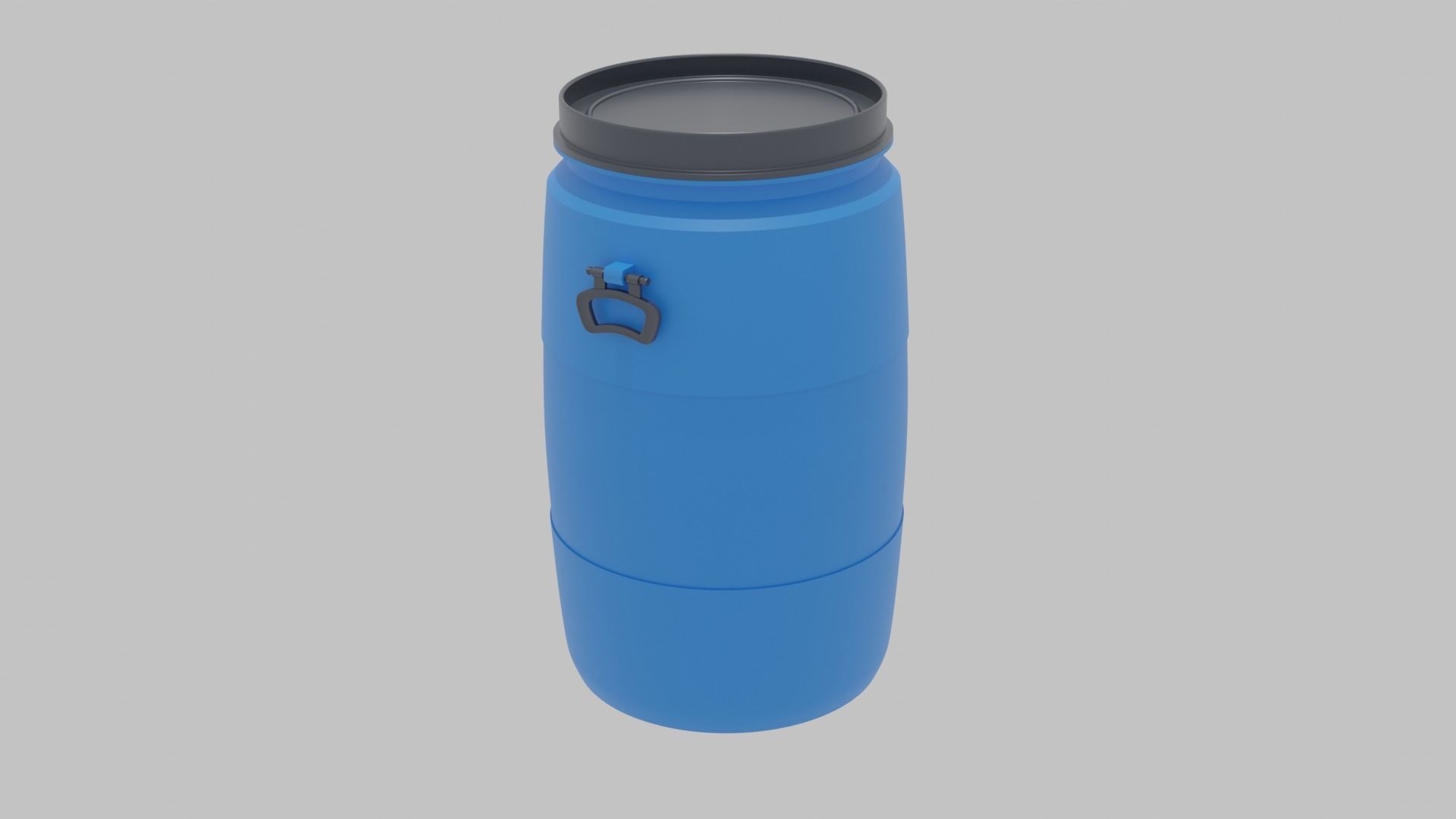 Plastic barrel Free 3D model_1
