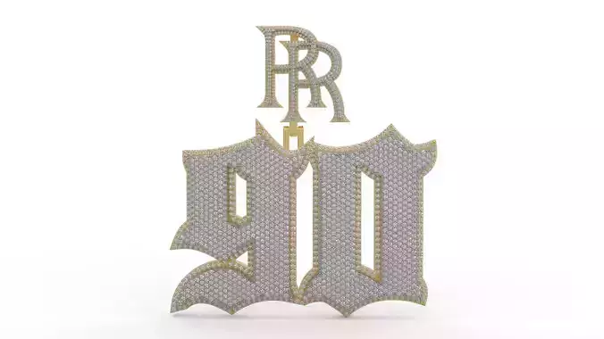 Old English 90 Pendant 2 3D print model