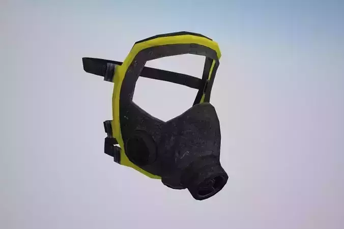 Mask gas transparent biochemical airsoft character  mercenary 3D model