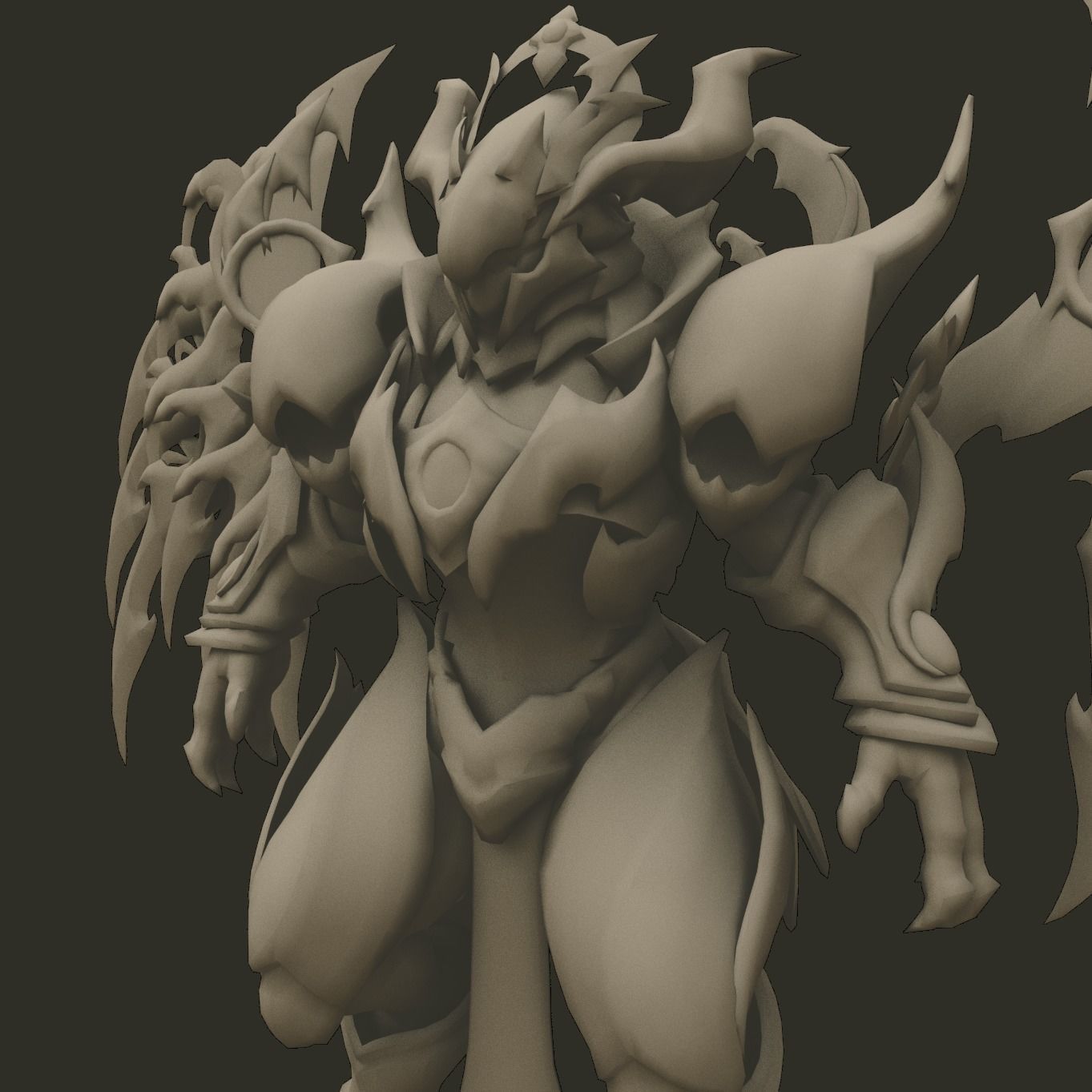 Angel Gold 3D model_3