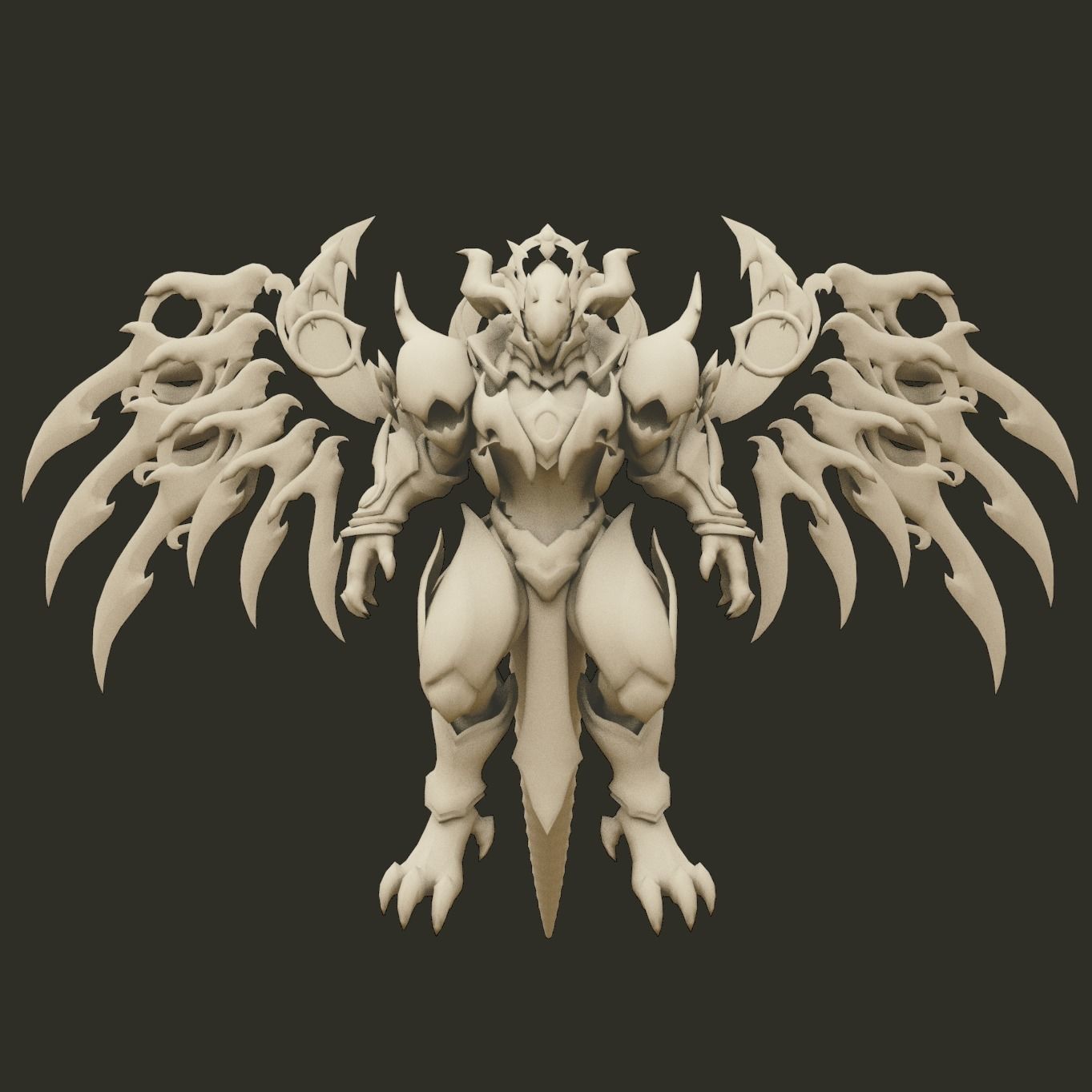 Angel Gold 3D model_1
