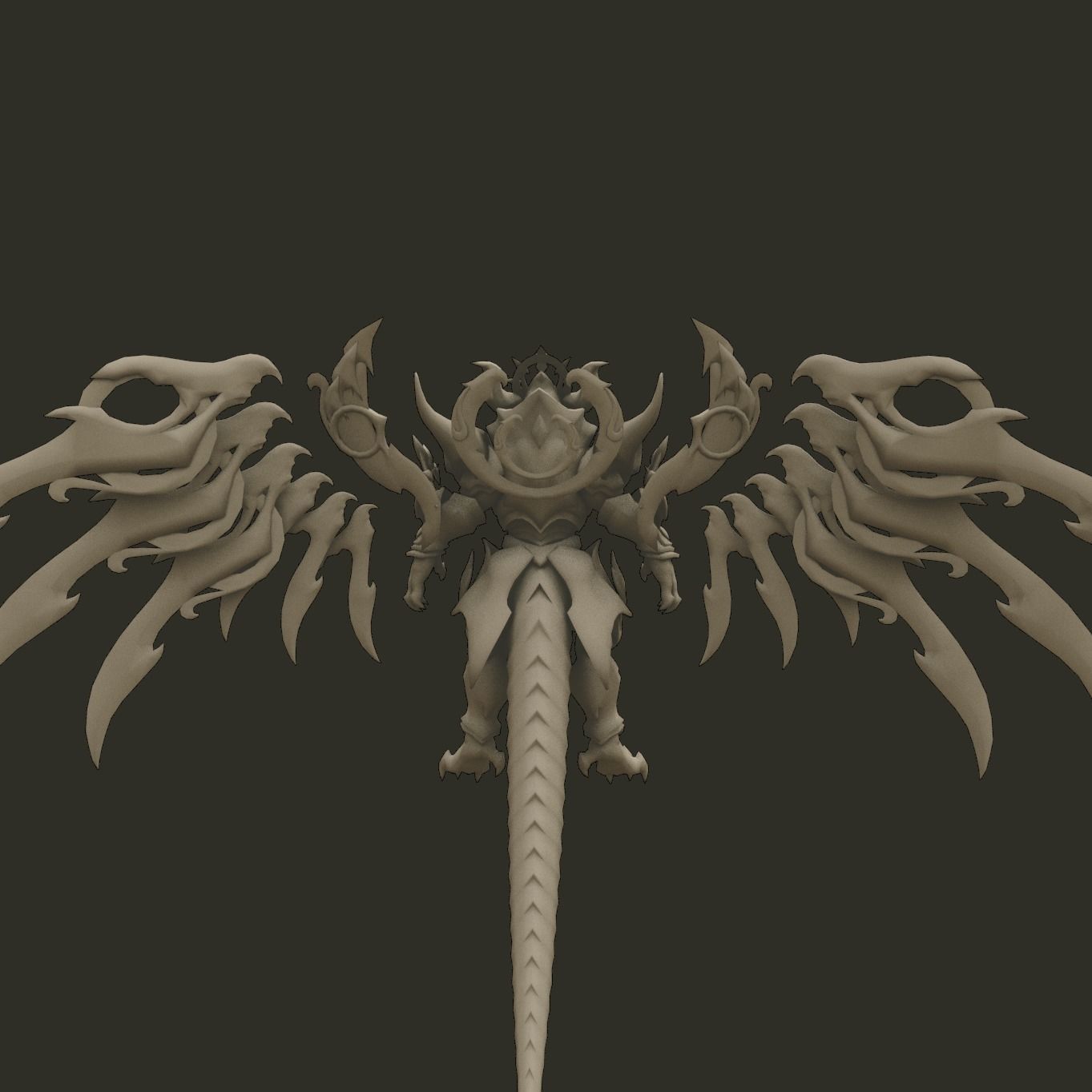 Angel Gold 3D model_5