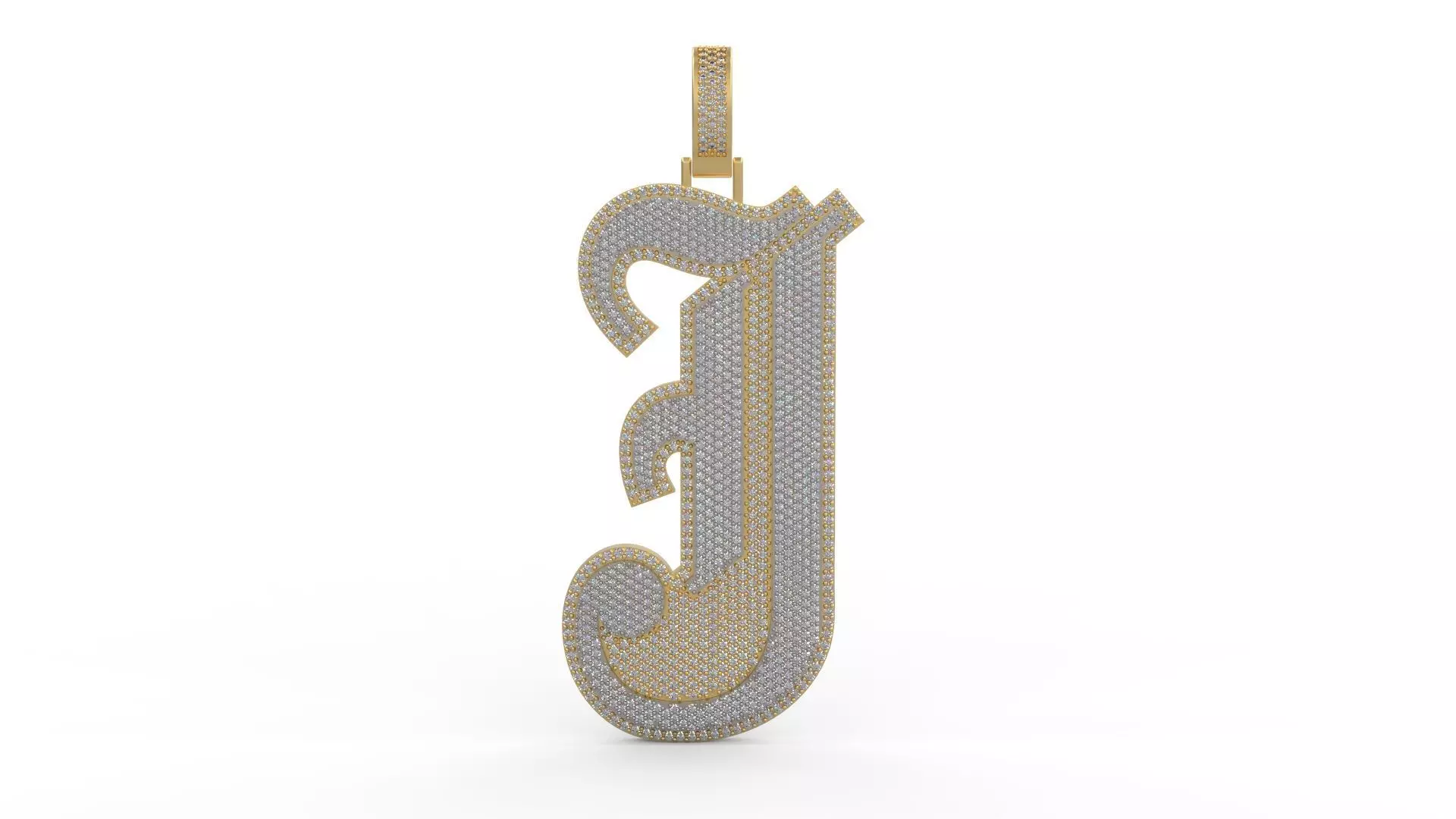J Plate Pendant 3 3D print model_0