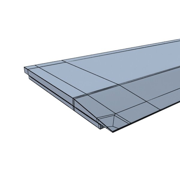 4 Rulers Collection protractor on piece of paper 3D model_32