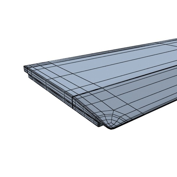 4 Rulers Collection protractor on piece of paper 3D model_33