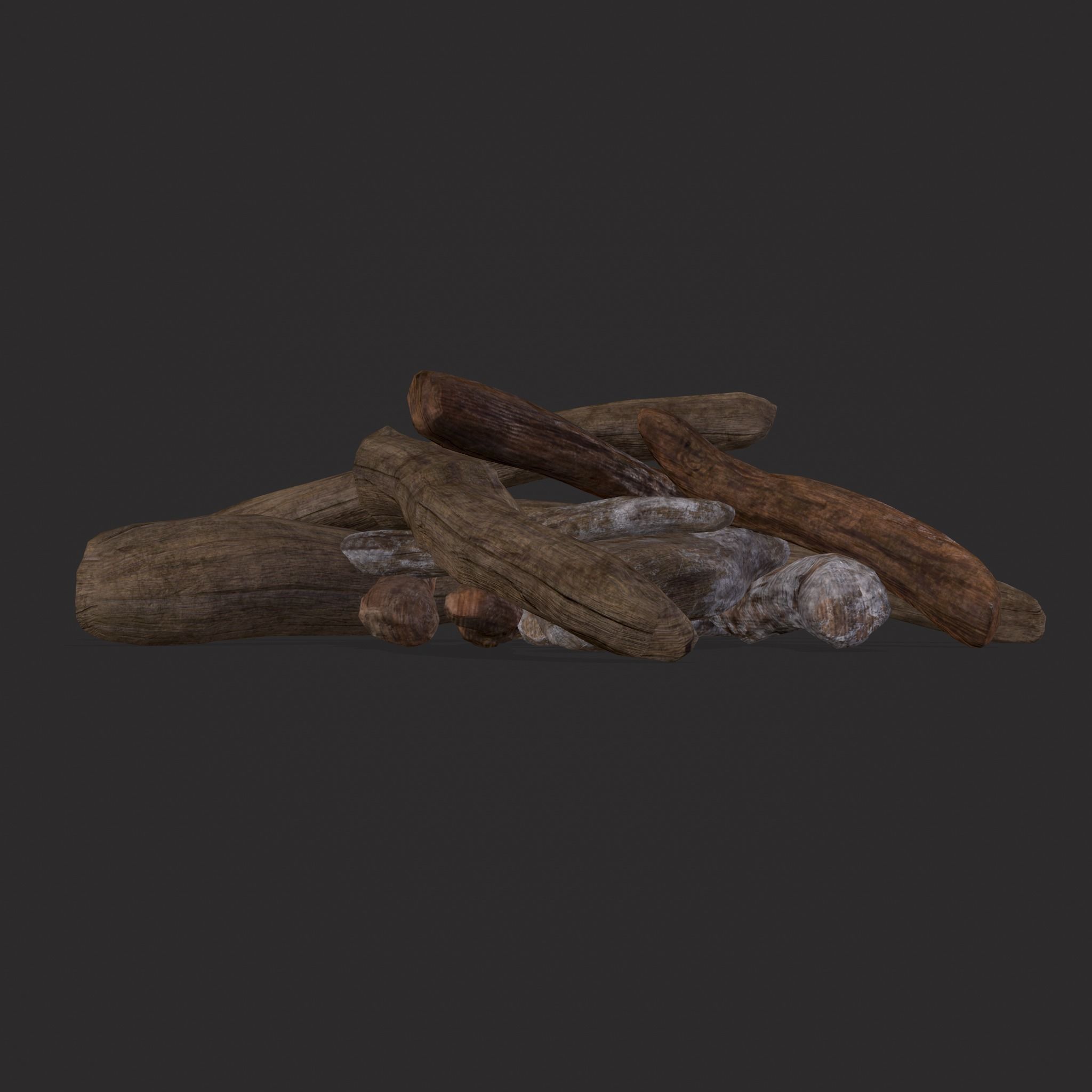 Driftwood  Low-poly 3D model_19
