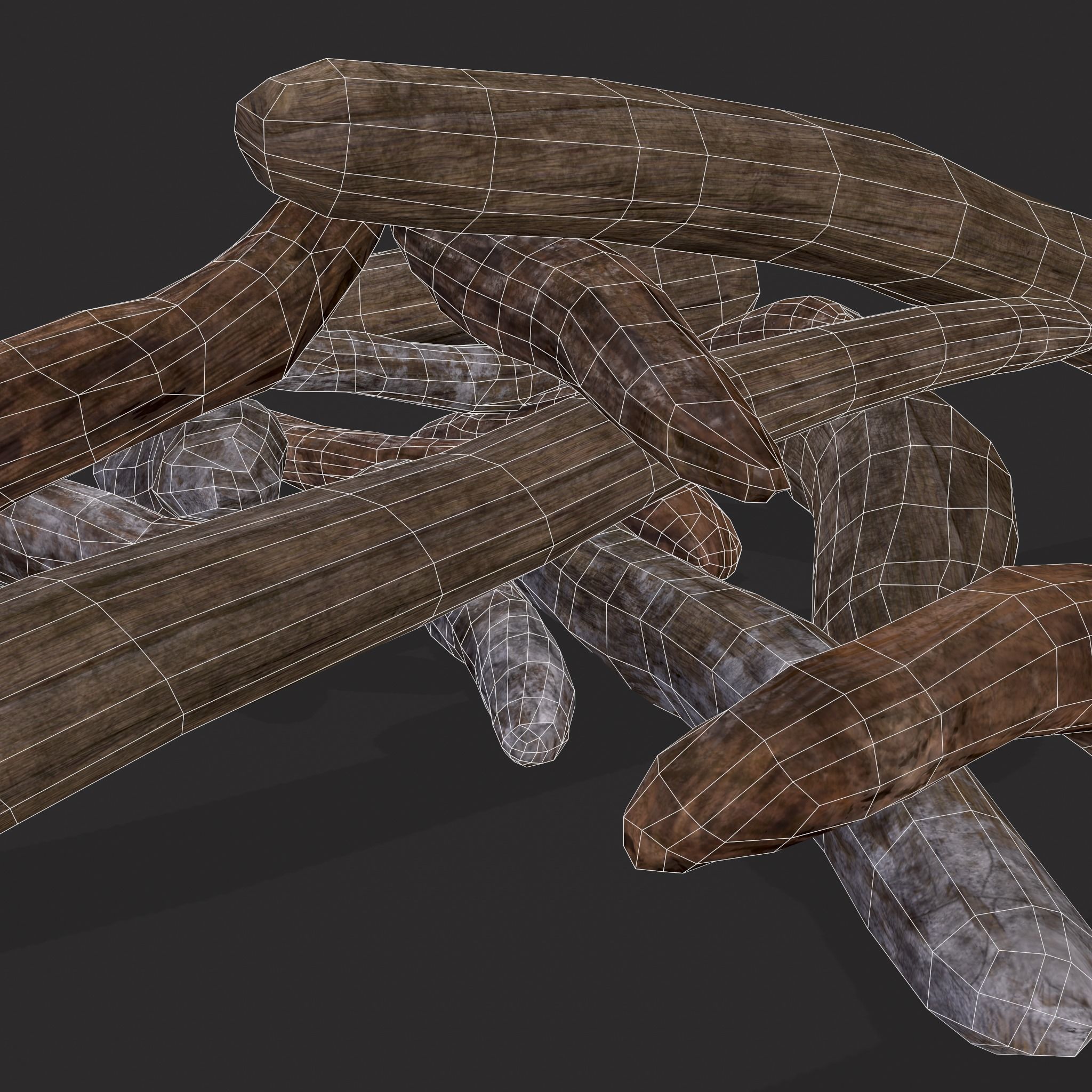 Driftwood  Low-poly 3D model_12