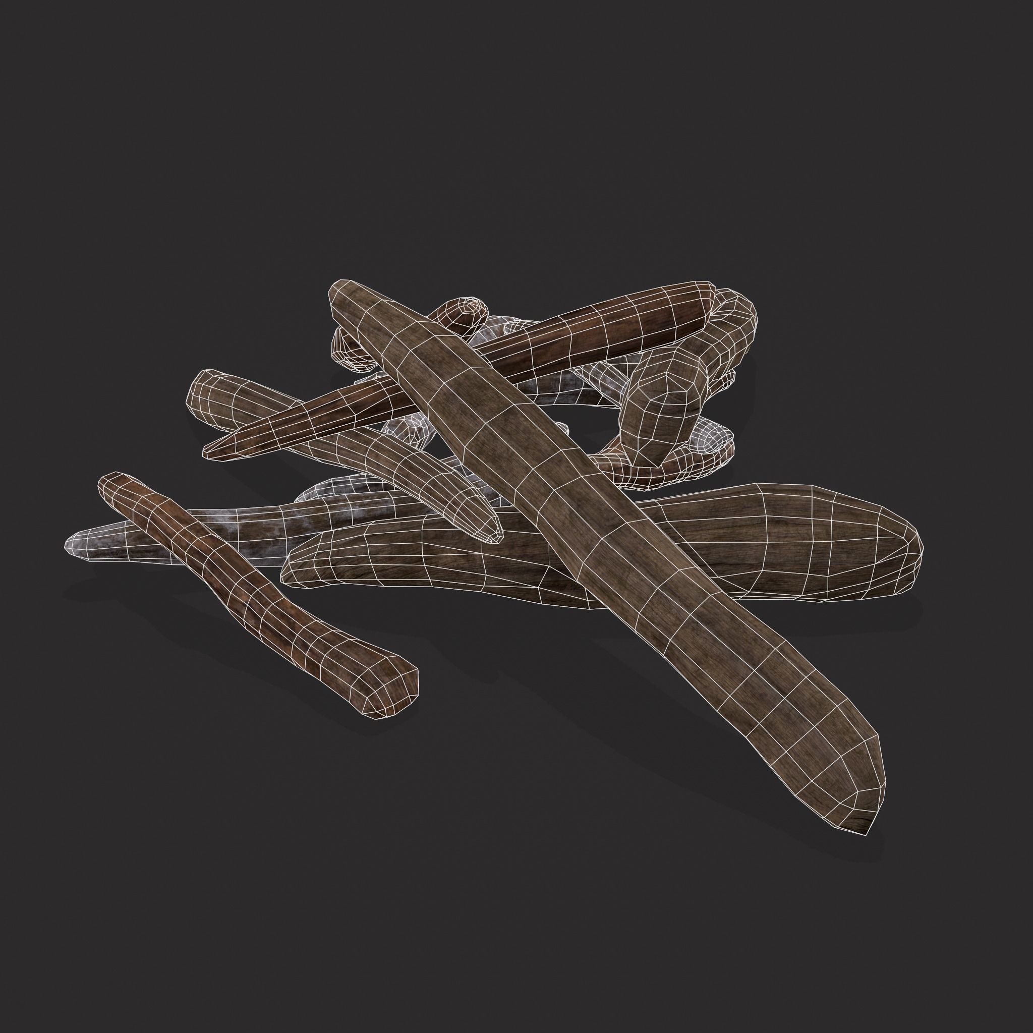 Driftwood  Low-poly 3D model_6