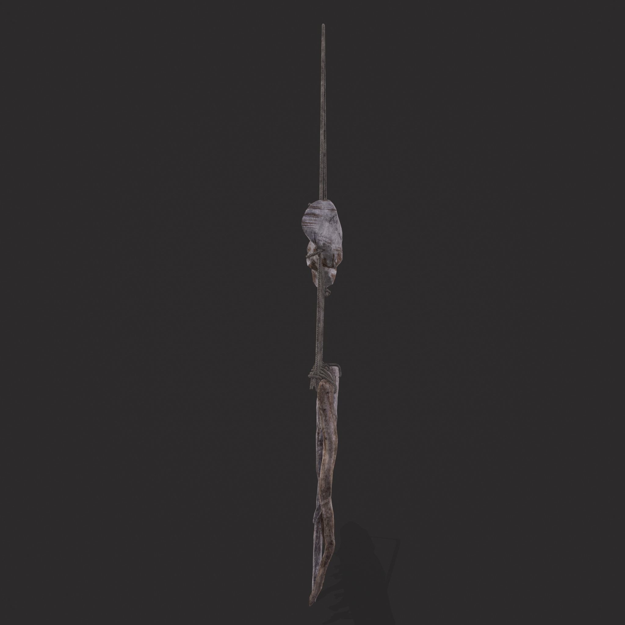 Drift Wood Ornament Low-poly 3D model_11