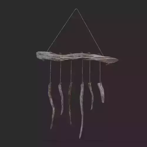 Drift Wood Ornament Low-poly 3D model