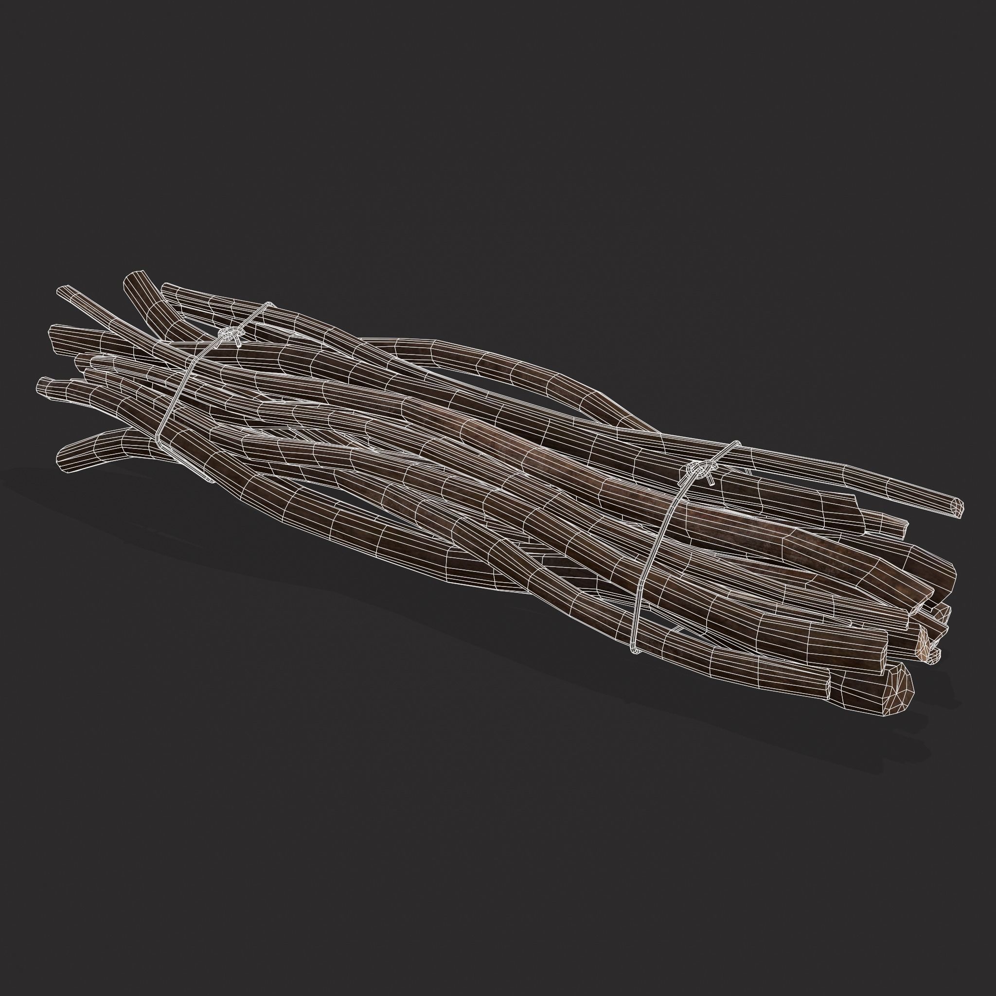 Sticks Bundle Two Low-poly 3D model_20