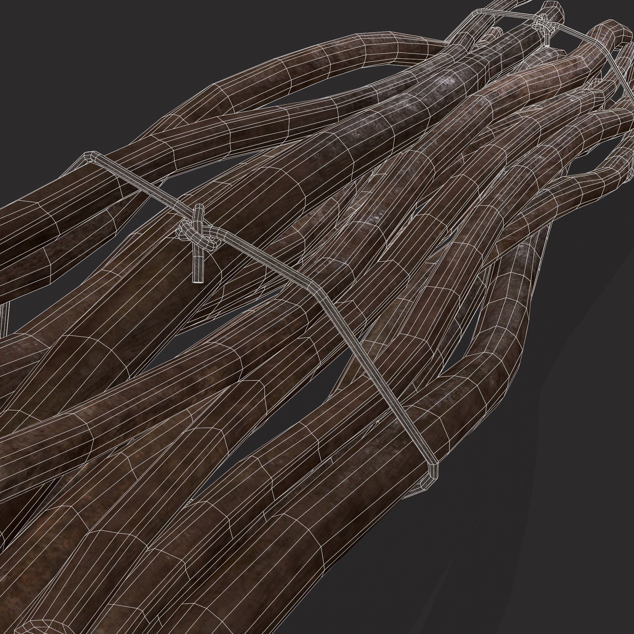 Sticks Bundle Two Low-poly 3D model_18