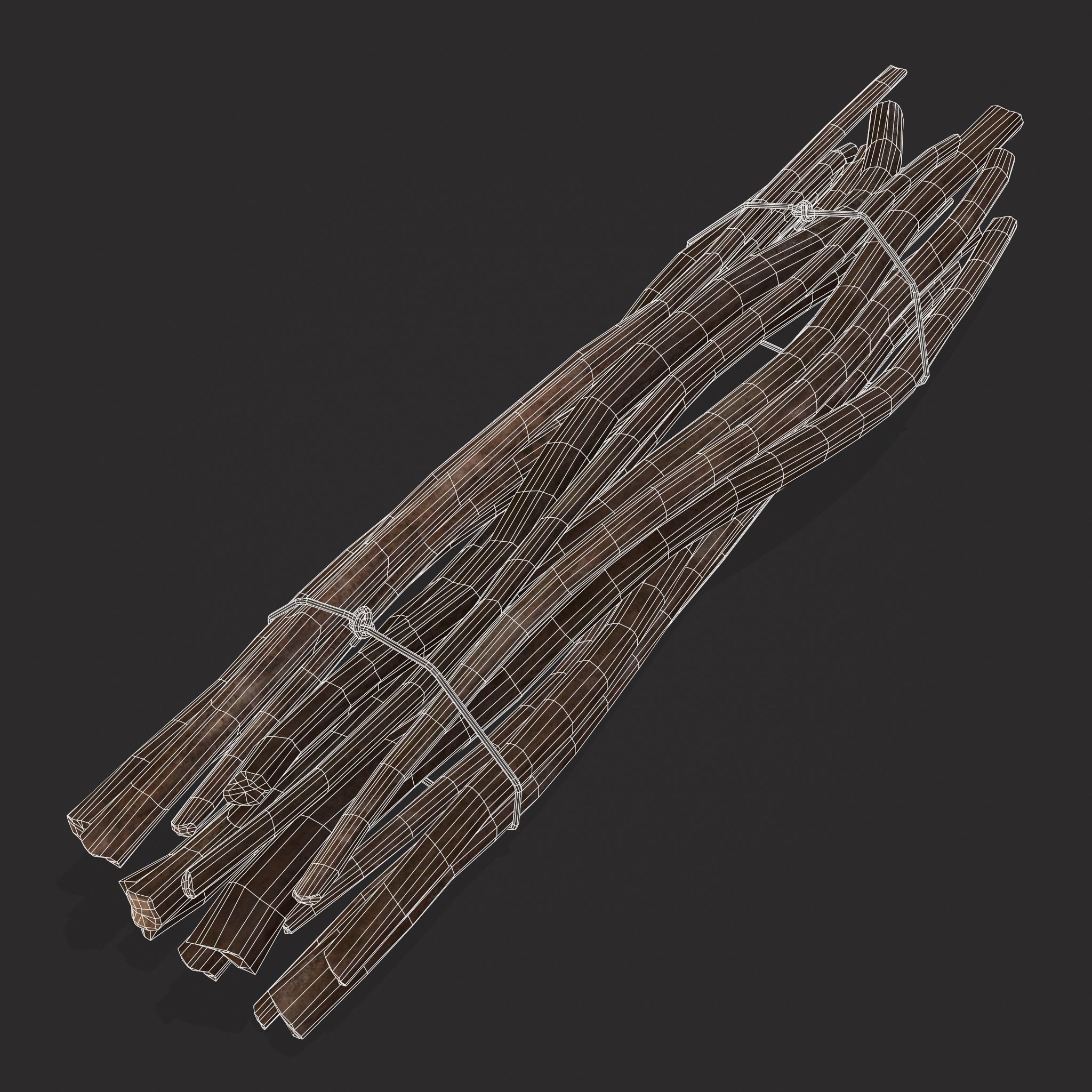 Sticks Bundle Two Low-poly 3D model_4