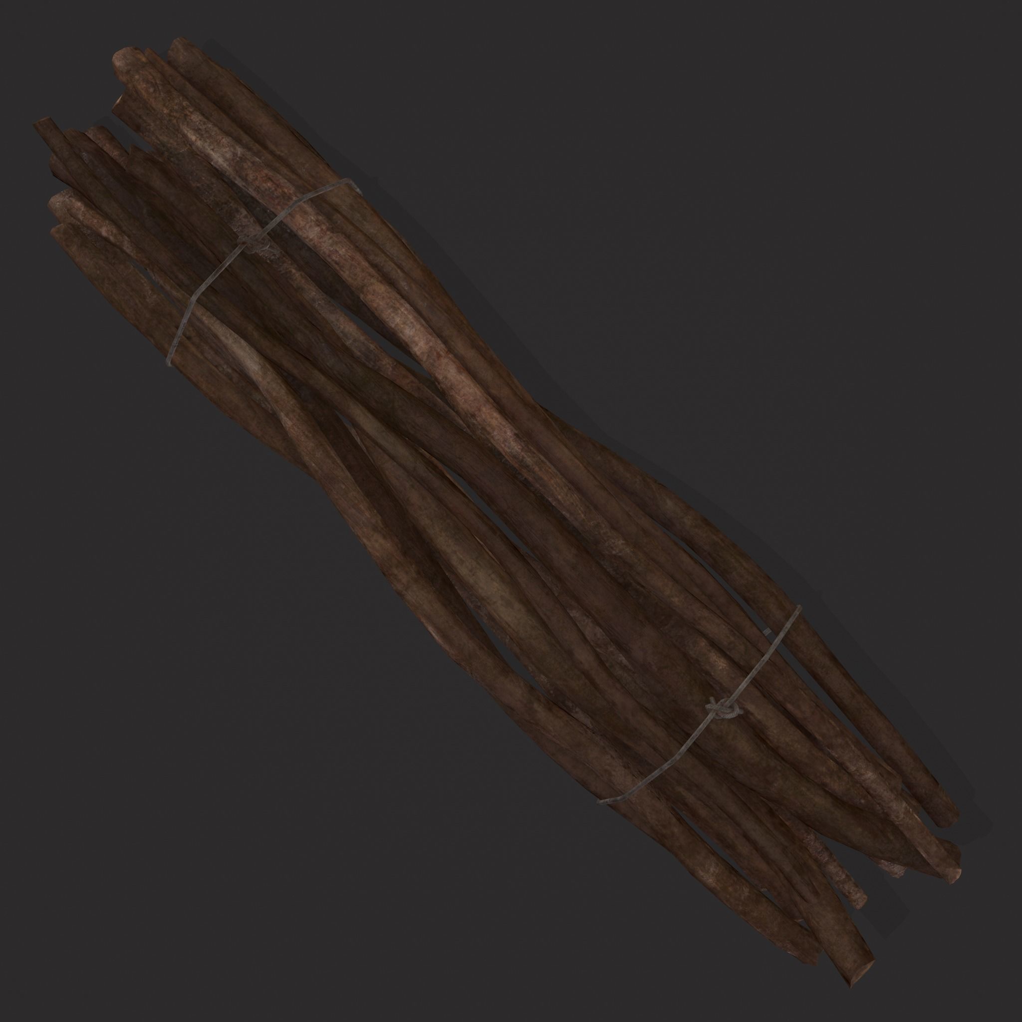 Sticks Bundle Two Low-poly 3D model_7