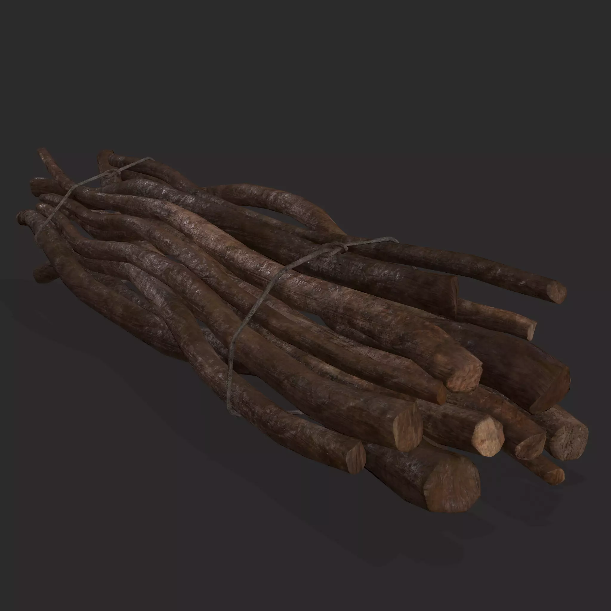 Sticks Bundle Two Low-poly 3D model_0