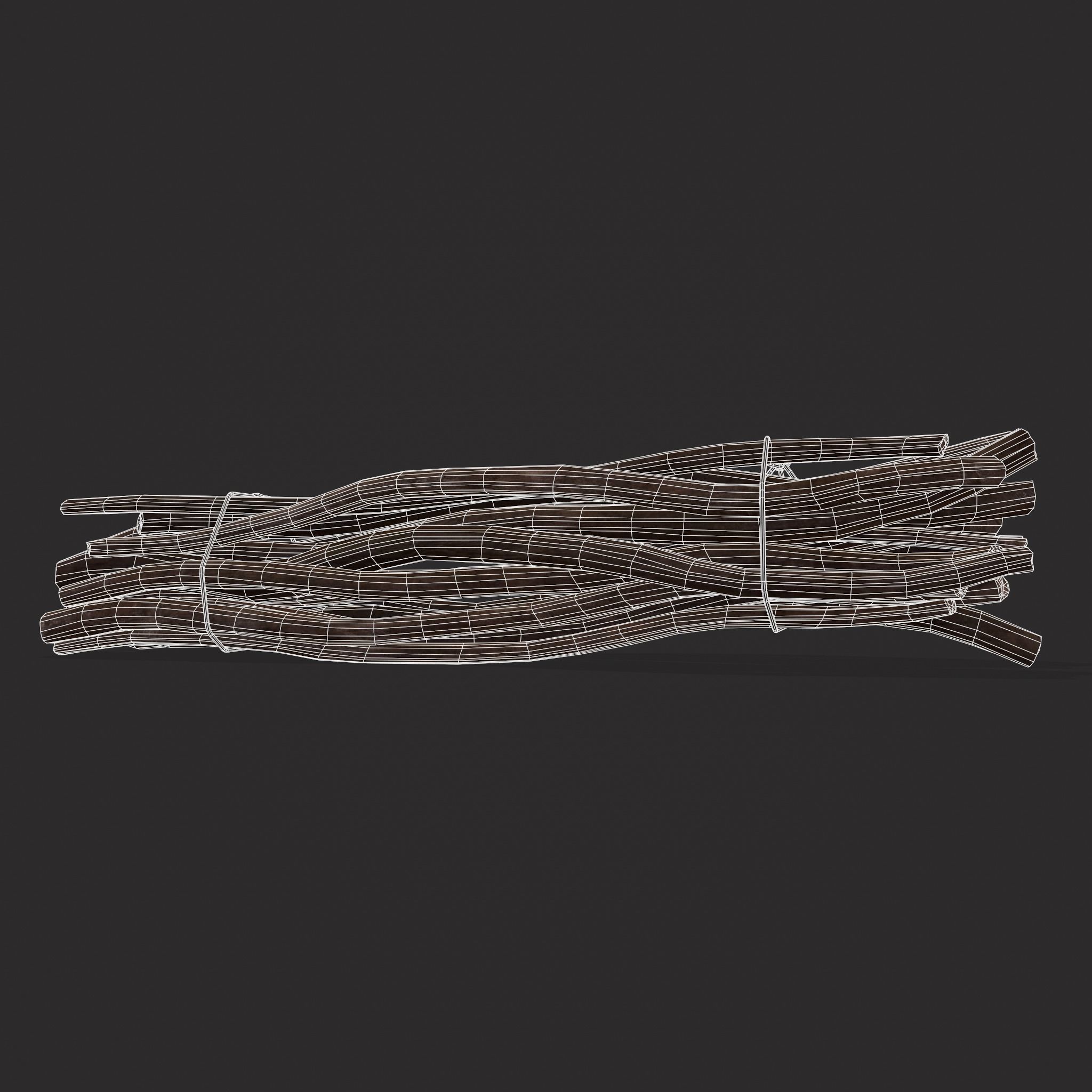 Sticks Bundle Two Low-poly 3D model_6