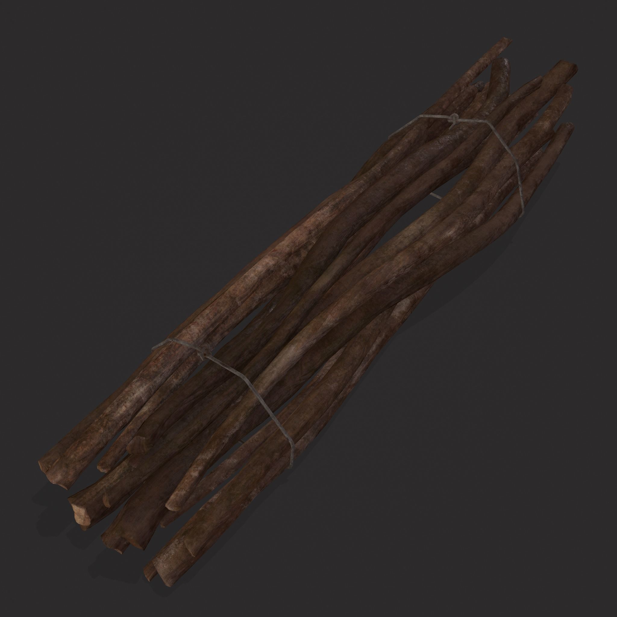 Sticks Bundle Two Low-poly 3D model_3
