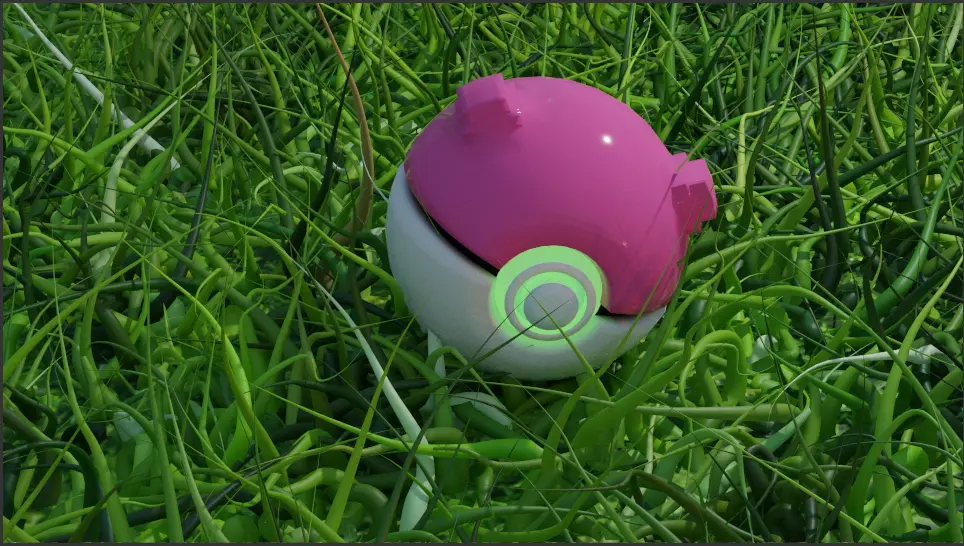 Pink Pokeball 3D print model