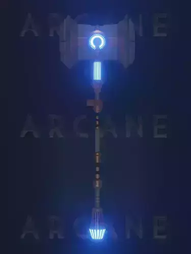 Arcane Jayce Hammer 3D model