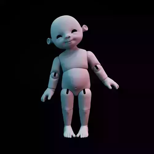 BJD doll cute little ogre 3D print model