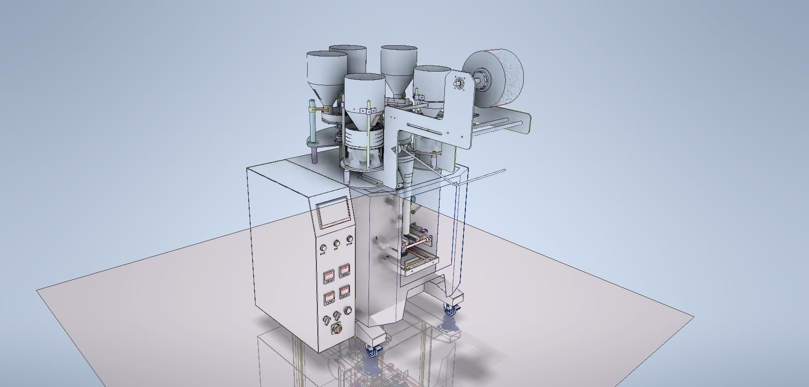 packaging machine 3D model_2