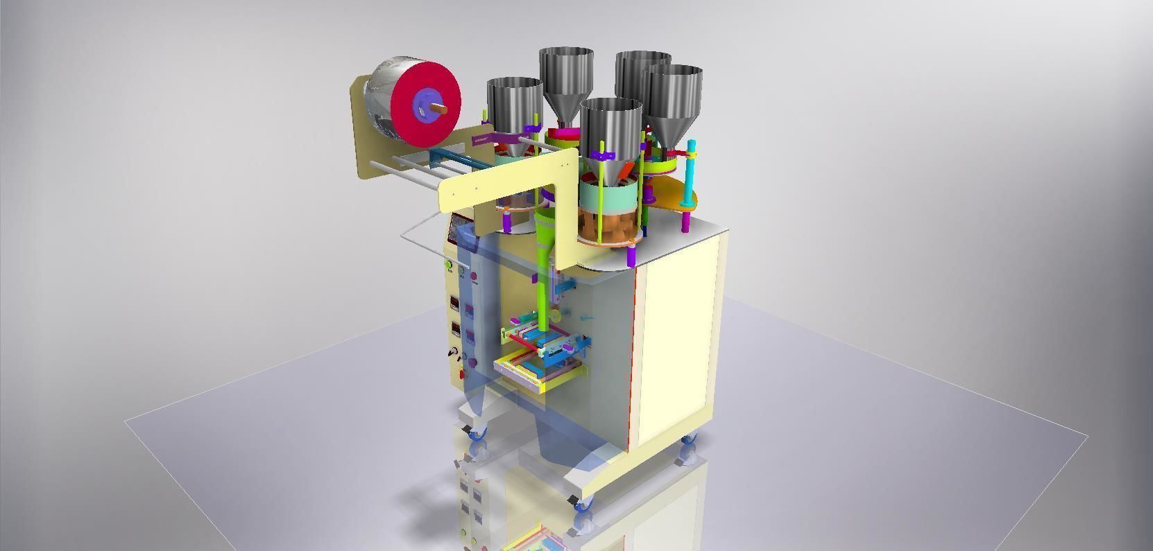 packaging machine 3D model_16