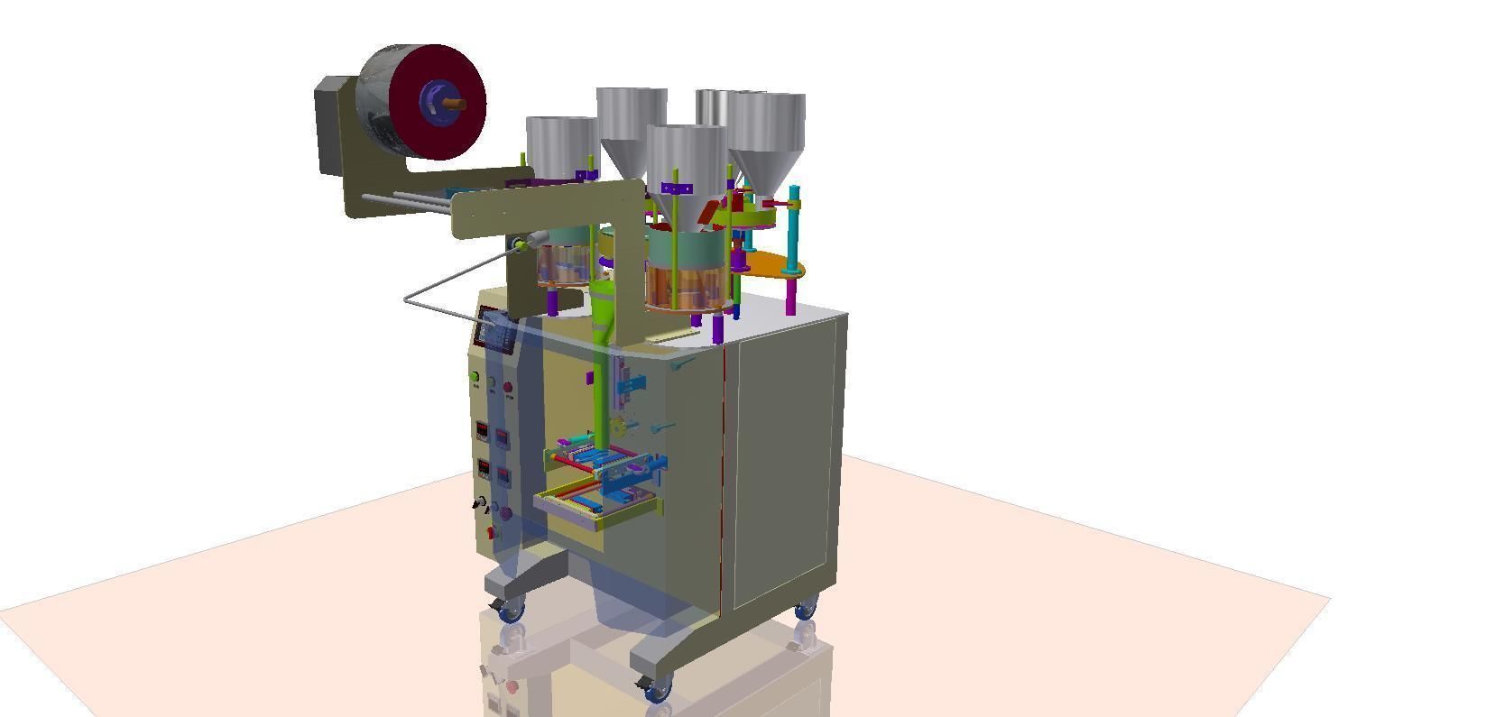 packaging machine 3D model_7