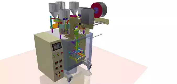 packaging machine 3D model