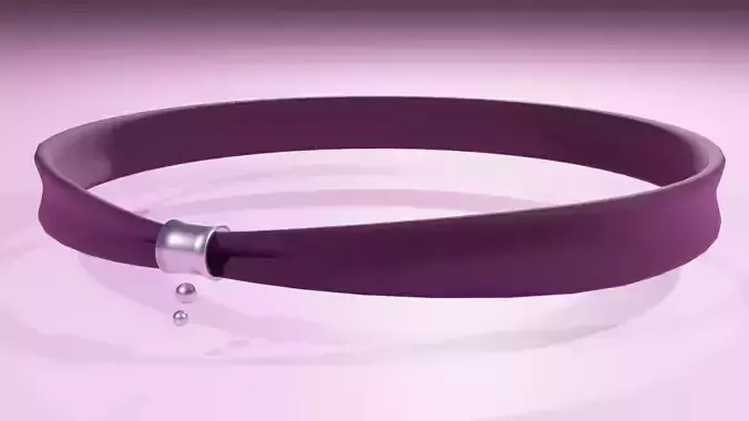 Choker Collar for Women Low Poly VRCHAT Clothing Asset Low-poly 3D model