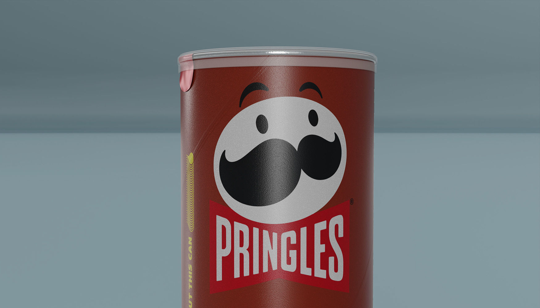 Pringles BBQ Crisps Low-poly 3D model_2