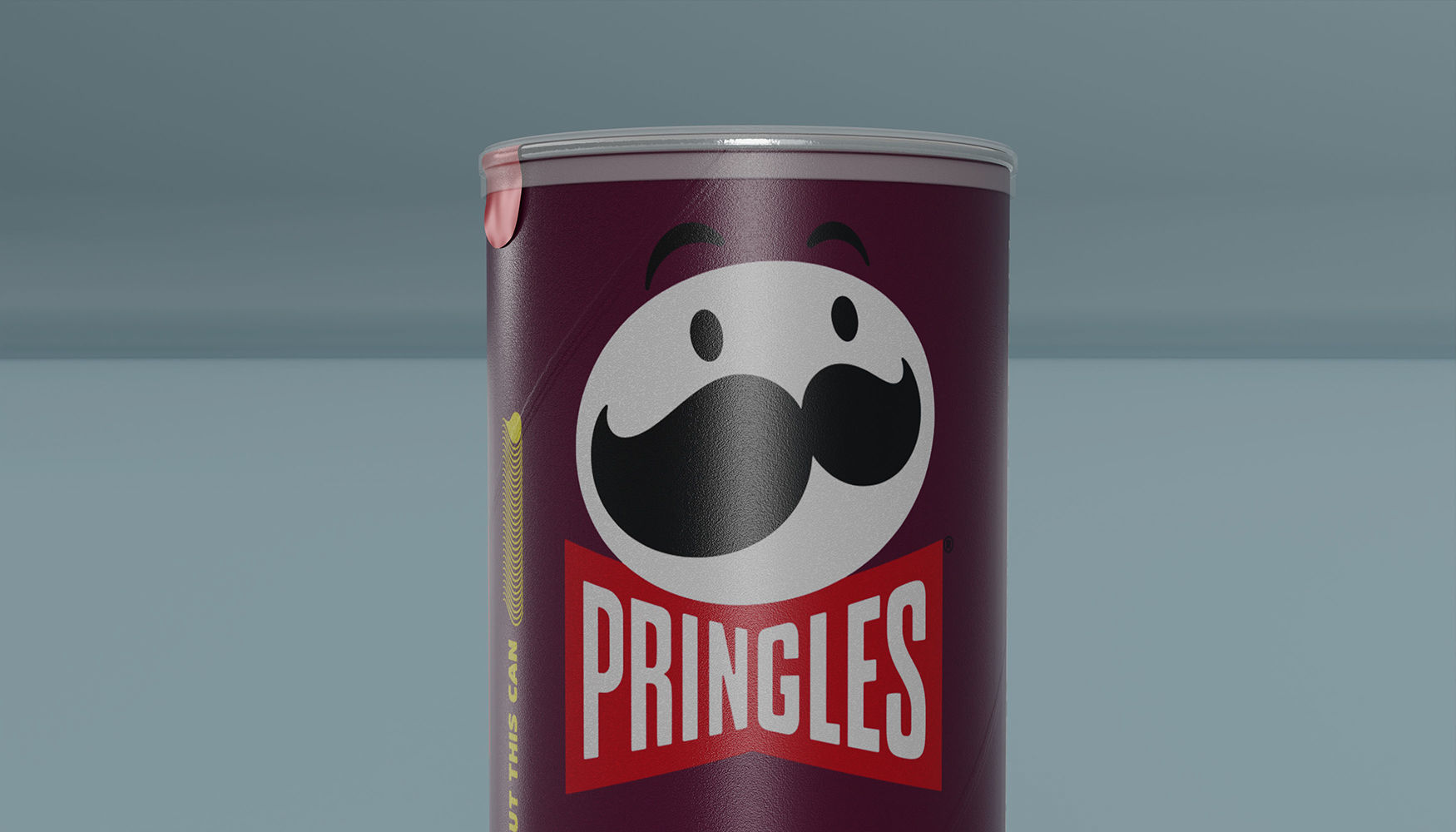 Pringles BBQ Low-poly 3D model_2