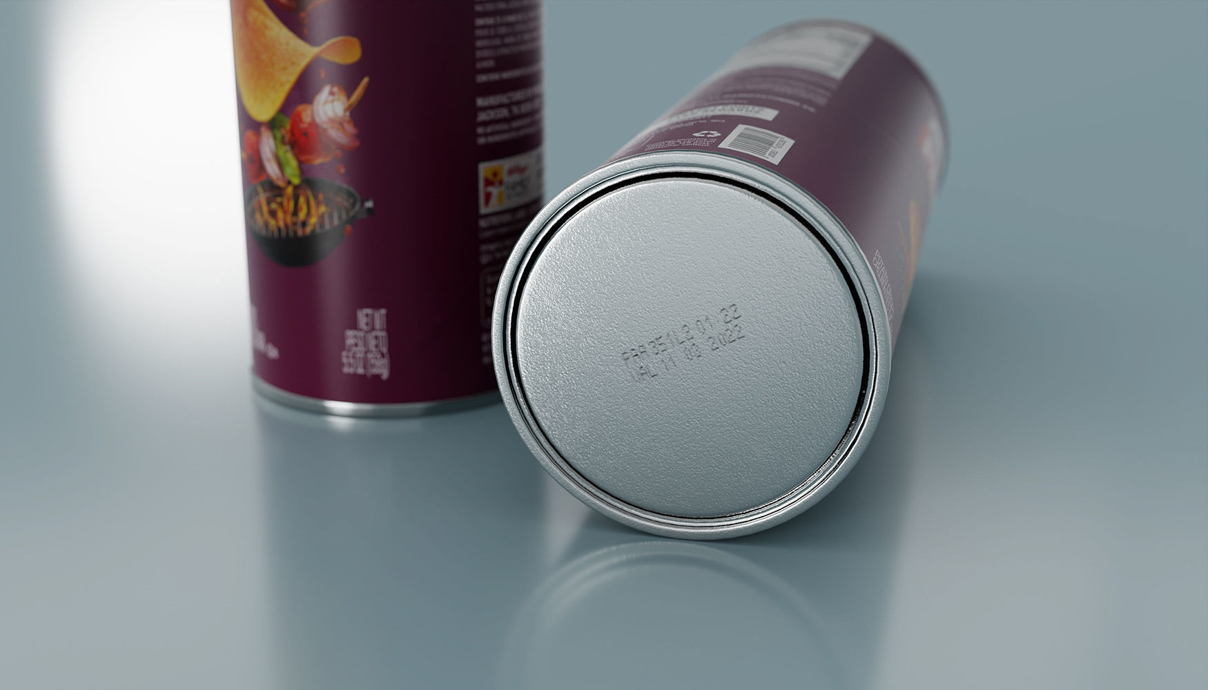 Pringles BBQ Low-poly 3D model_3