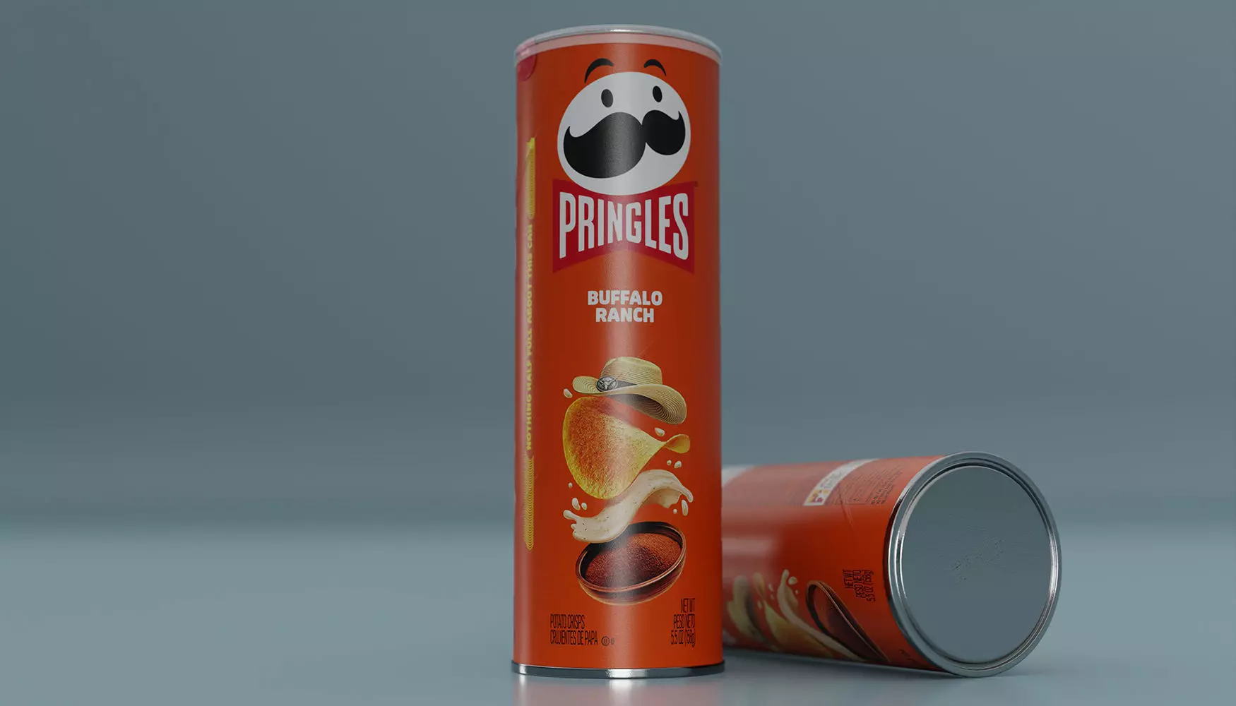 Pringles Buffalo Ranch Low-poly 3D model_0