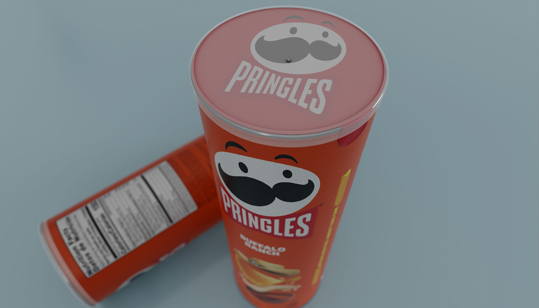 Pringles Buffalo Ranch Low-poly 3D model_4