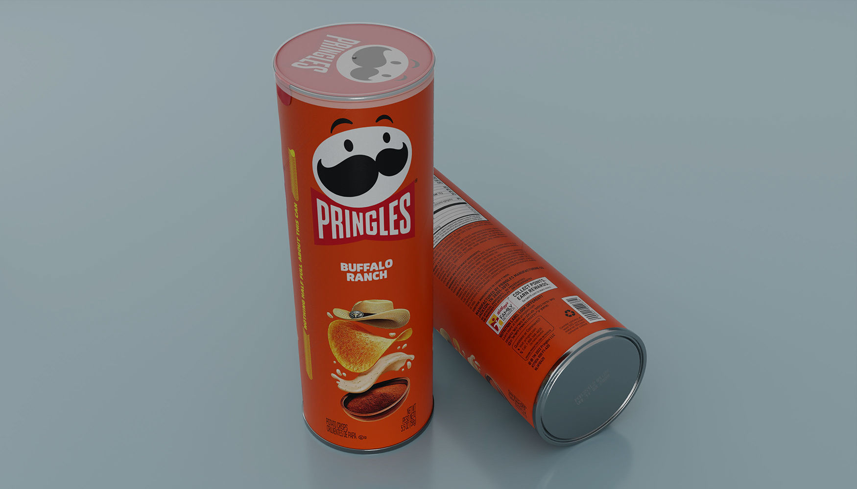 Pringles Buffalo Ranch Low-poly 3D model_6