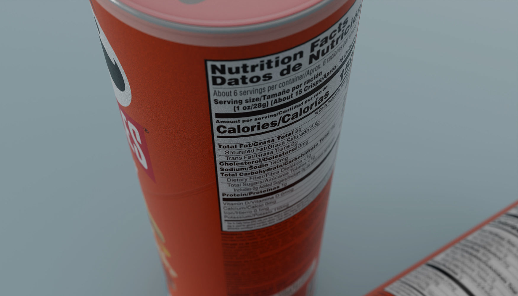 Pringles Buffalo Ranch Low-poly 3D model_5