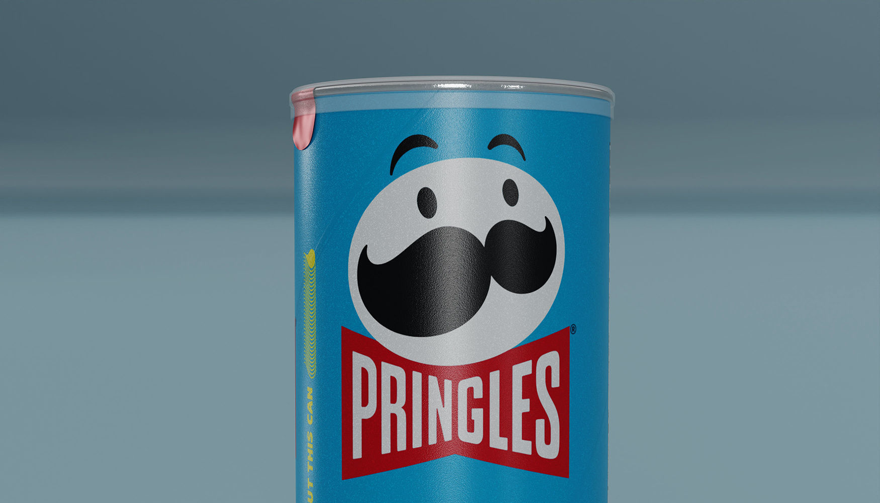 Pringles Cheddar and Sour Cream Low-poly 3D model_2