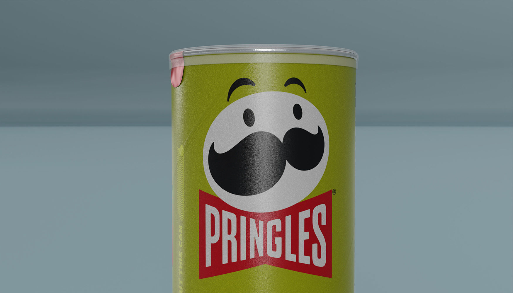 Pringles Dill Piclke Low-poly 3D model_2