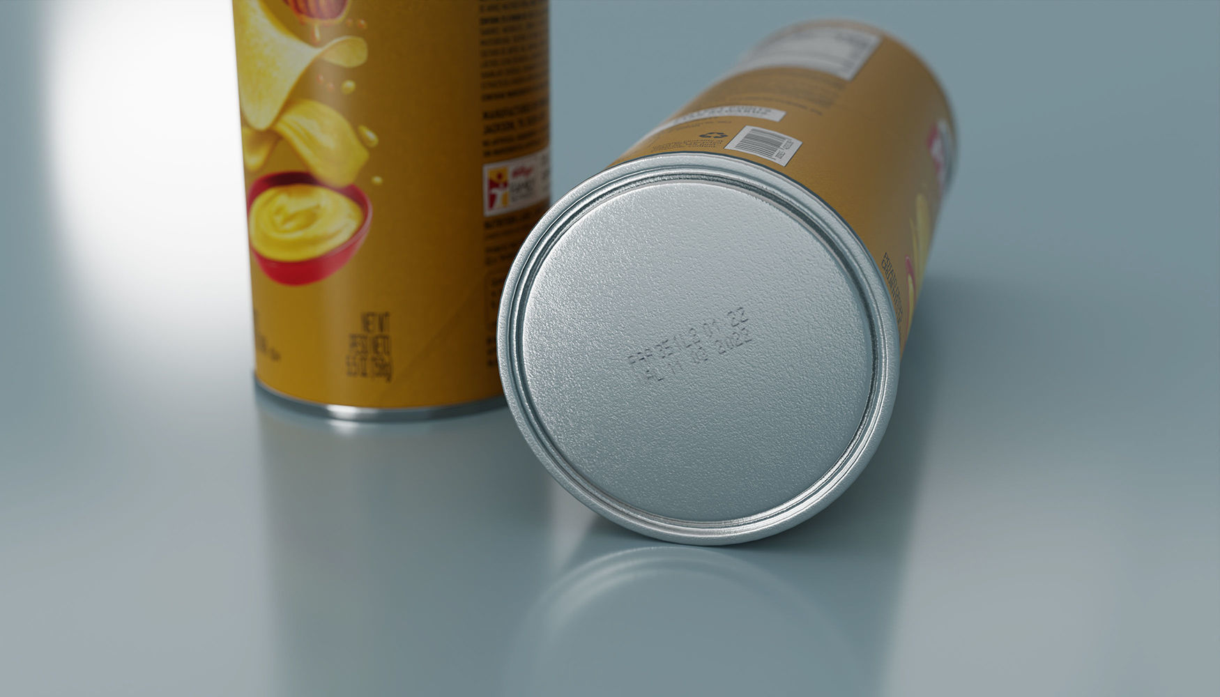 Pringles Honey Mustard Low-poly 3D model_3