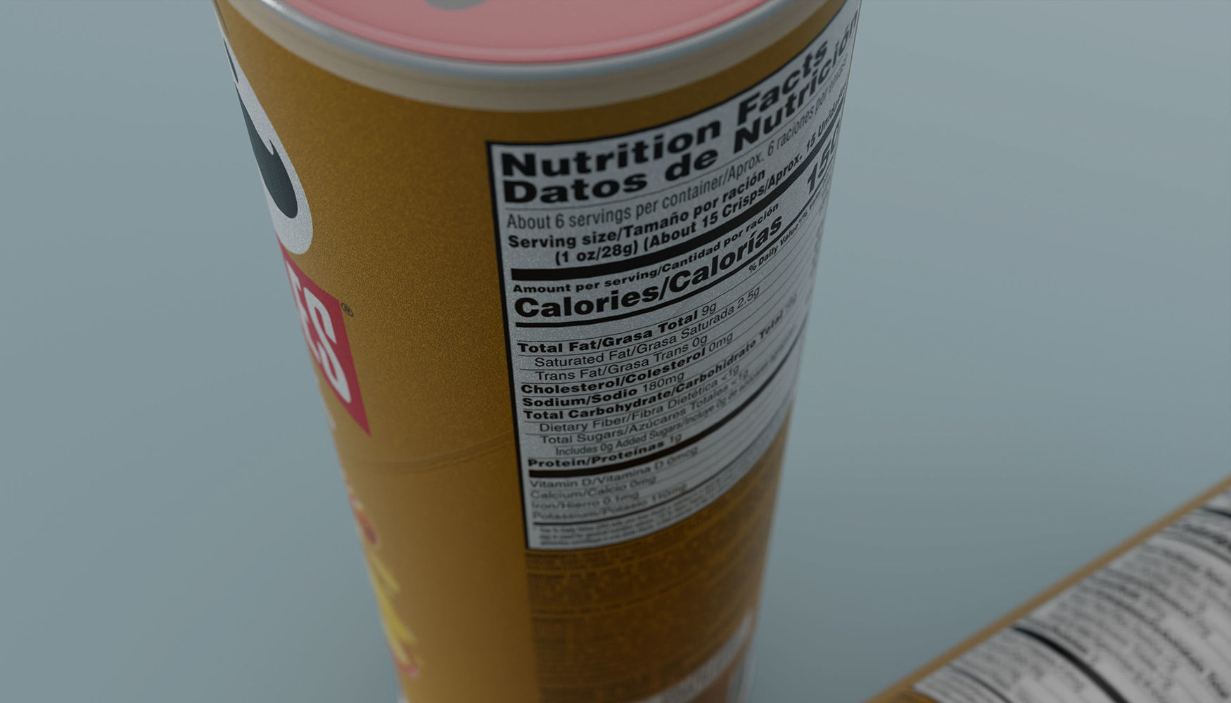 Pringles Honey Mustard Low-poly 3D model_5