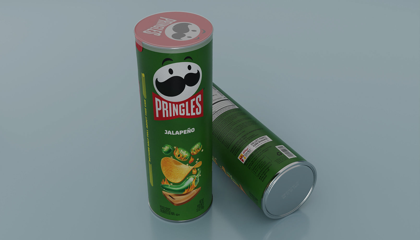 Pringles Jalapeno Low-poly 3D model_6