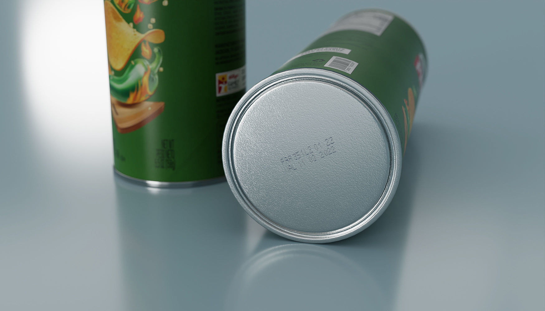 Pringles Jalapeno Low-poly 3D model_3