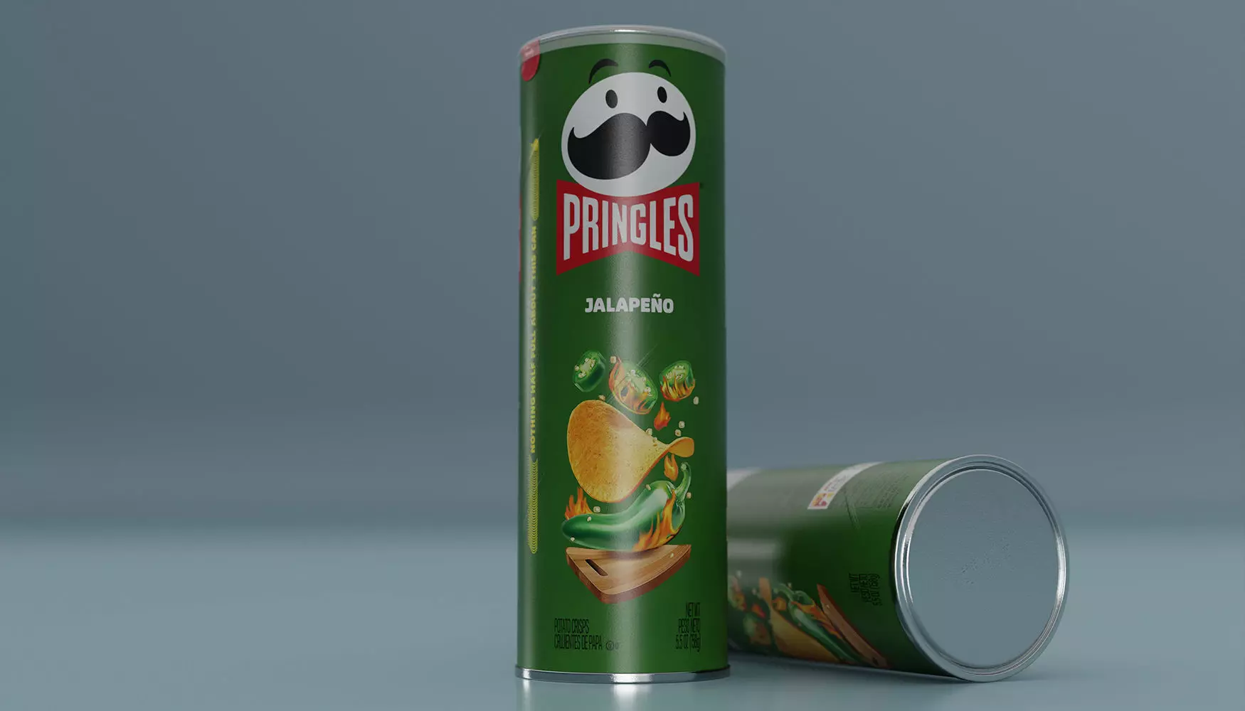 Pringles Jalapeno Low-poly 3D model_0