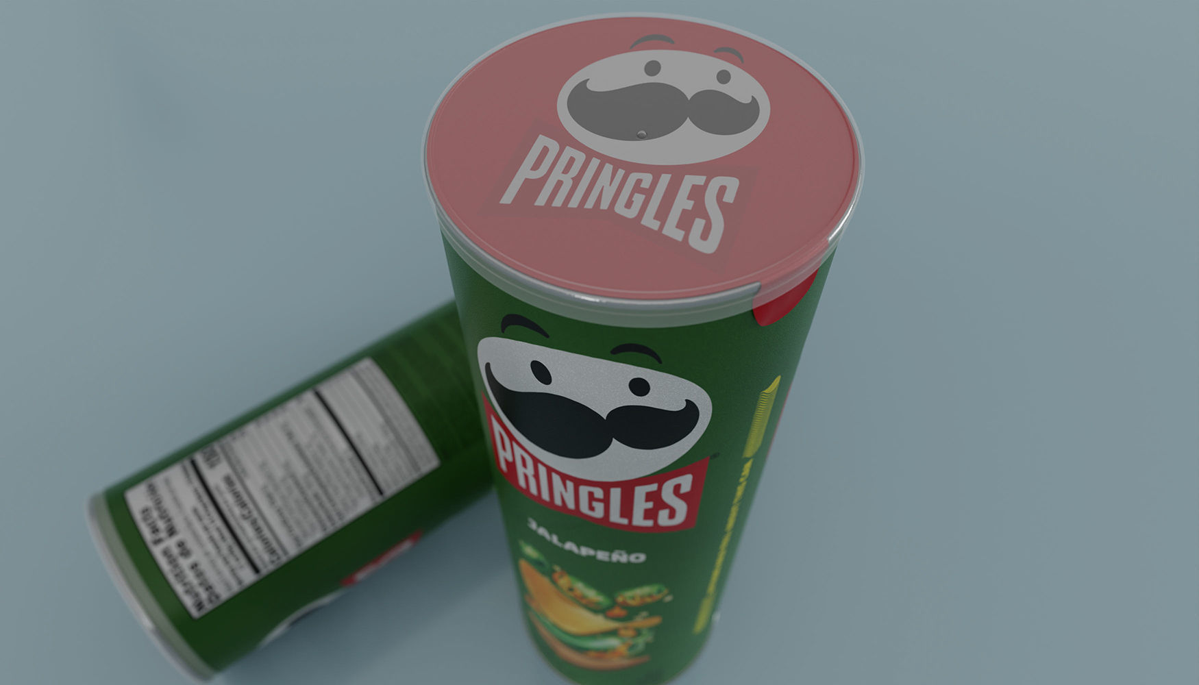 Pringles Jalapeno Low-poly 3D model_4