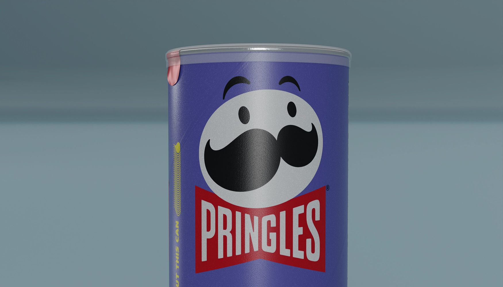 Pringles Parmesan and Roasted Garlic Low-poly 3D model_2