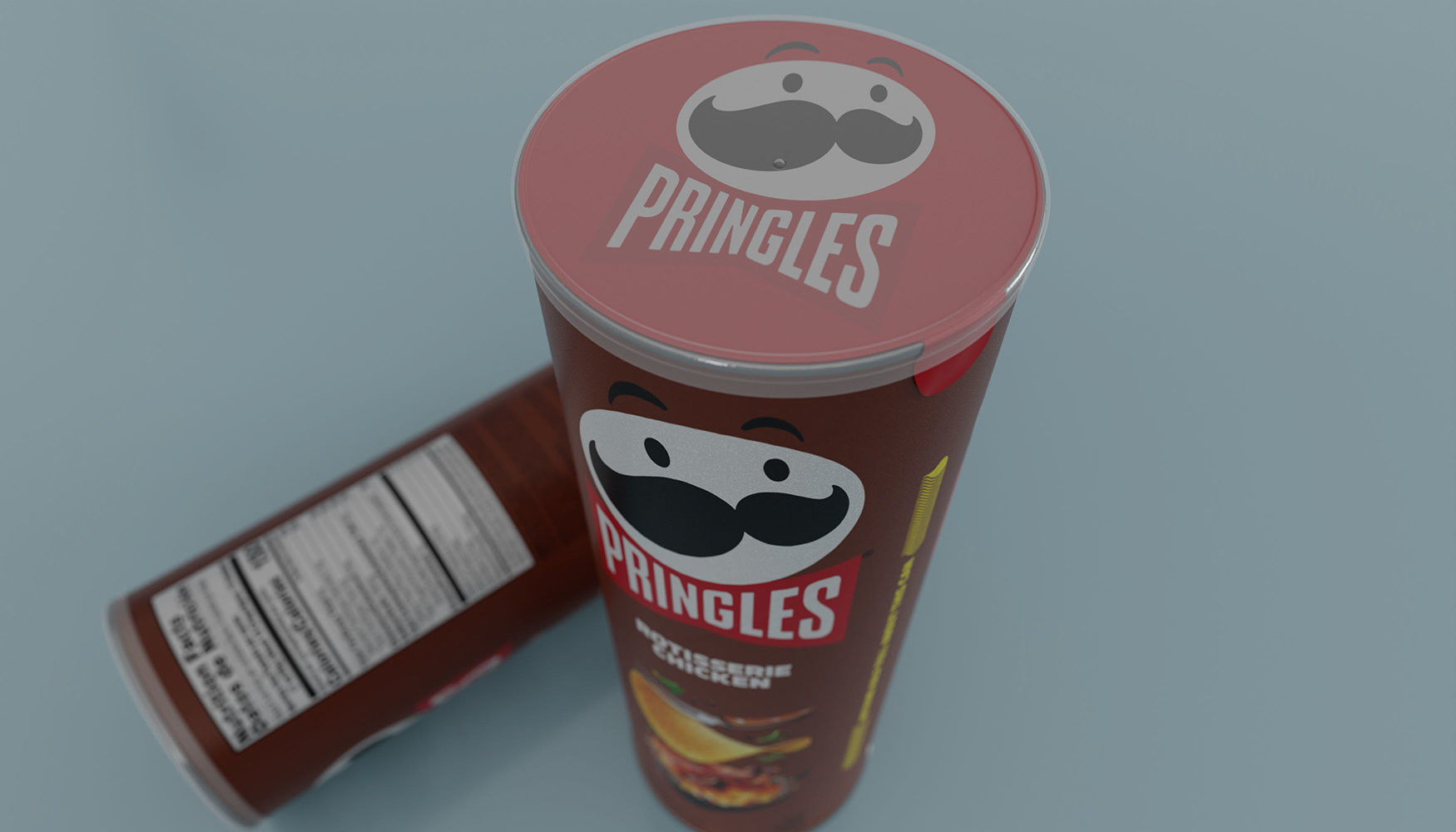 Pringles Rotisserie Chicken Low-poly 3D model_4
