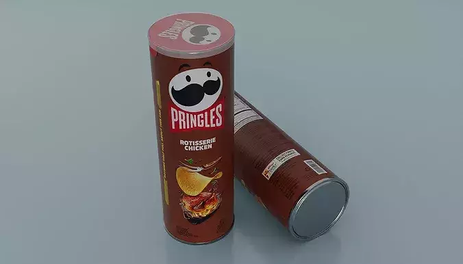 Pringles Rotisserie Chicken Low-poly 3D model 6