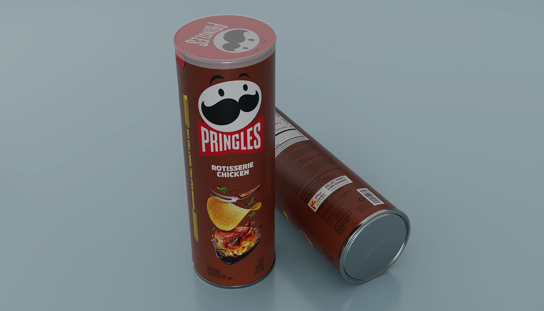 Pringles Rotisserie Chicken Low-poly 3D model_6