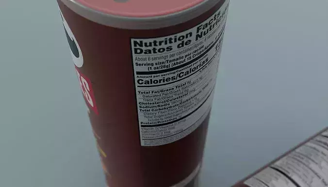Pringles Rotisserie Chicken Low-poly 3D model 5
