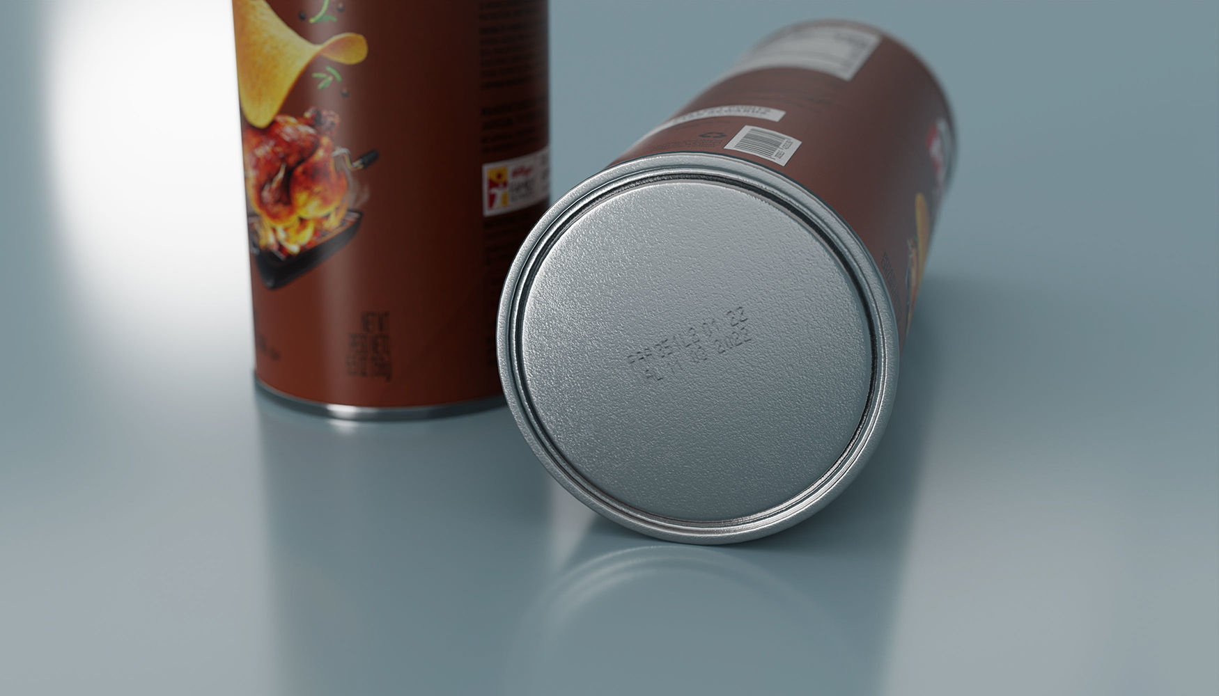 Pringles Rotisserie Chicken Low-poly 3D model_3